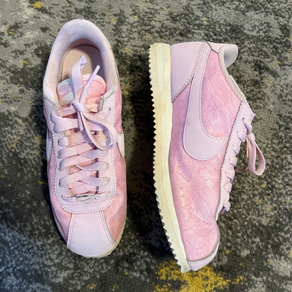 Nike Pink Cortez Women's Pink Foam Floral Sneakers